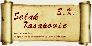 Selak Kasapović vizit kartica